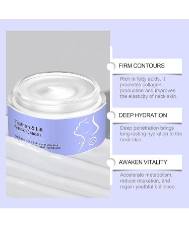Neck Firming Cream for Skin Tightening - Tighten&Lift Neck Cream Firming Neck Cream Tightening Lifting Sagging Skin Neck Tightening Creams Anti Wrinkle Cream Smoothes And Repair Decolletage Cream - Buy Online on SooperMarket.com