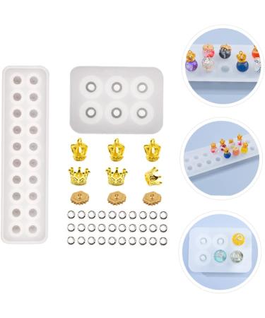 STOBOK 3 Pcs Pendant Silicone Mold Silicone Molds Sphere Beads Creative Crystal Epoxy Mold Epoxy Resin Flat As Shown 23X6.2CM - Buy Online on SooperMarket.com