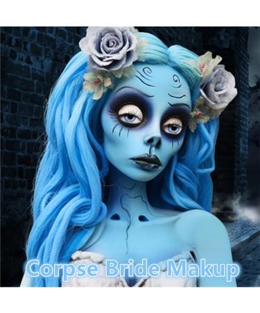 Go Ho Light Blue Face Paint - Washable Gel for Halloween Cosplay & Festivals | Full Coverage Body Paint for Adults & Kids - Buy Online on SooperMarket.com