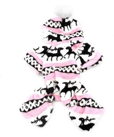 Shop Ranphy Soft Velvet Reindeer Hoodie for Small Dogs & Cats - Cozy Jumpsuit for Puppies (30cm Back 42cm Chest) - Unisex Pet Clothing - Buy Online on SooperMarket.com