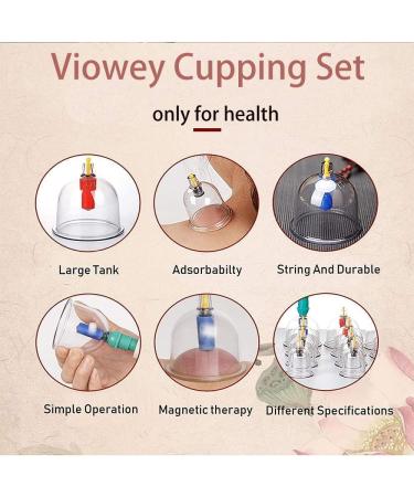 12 Cups Cupping Therapy Sets with Pump Vacuum Professional Chinese Cupping Set for Body Massage Muscle Joints Pain Relief Physical Therapy - Buy Online on SooperMarket.com