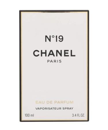 No. 19 by Chanel for Women Eau De Parfum Spray 3.4 Ounce 3.4 Fl Oz (Pack of 1)