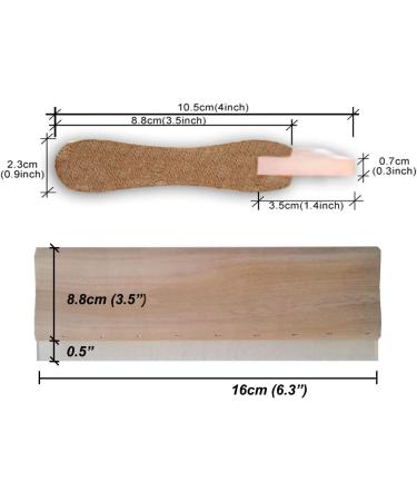 INTBUYING Screen Printing Squeegee - 6.3 Wooden Handle with Rubber Blade - Buy Online on SooperMarket.com