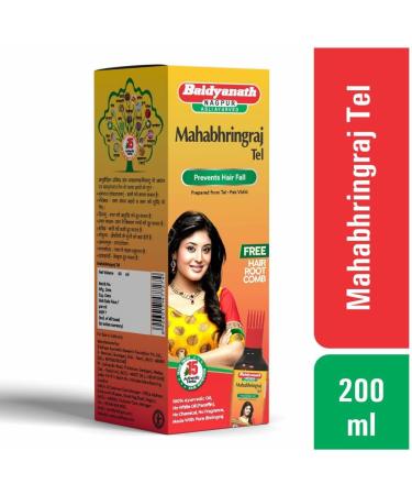 Buy Baaidyanath Mahabhringraj Tel 200 ml - Premium Ayurvedic Hair Oil for Strong Hair Growth - International Shipping Available - Buy Online on SooperMarket.com