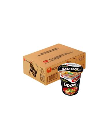 Nongshim Instant Cup Noodle Soup Tempura Udon Ramen 62g (Pack of 36) by CNMART