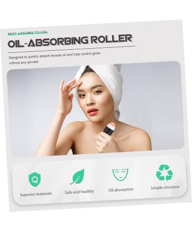 MAGICLULU Volcanic Stone Oil-absorbing Ball Oil-absorbing Rolling Ball Facial Rolling Stone Facial Skin Product Oil Absorbing Roller Facial Skin Oil Control Tool Facial Skin Care Roller 5x3cm Black - Buy Online on SooperMarket.com