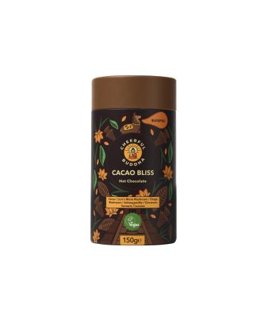 Cheerful Buddha Cacao Bliss Hot Chocolate Drink - Energising Alternative to Coffee| Boosted with Superfoods|Less Jitters| No added sugar | Vegan-friendly| 150g