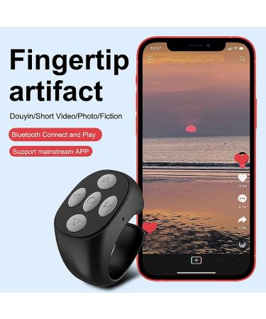 Bluetooth Remote Control Page Turner for iPhone Camera - TikTok Compatible & iOS/Android Devices - Buy Online on SooperMarket.com