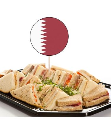 Qatar Football Silhouette Flag Mix Party Food & Cupcakes Picks Decorations Toppers (pack of 14) - Buy Online on SooperMarket.com