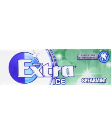Wrigley's Extra Ice Spearmint Chewing Gum Sugar Free 30 x 10 each