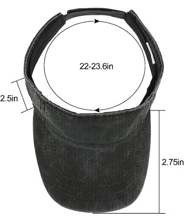 DOANNOTIUM Sport Sun Visor Hat - Cotton Ball Cap for Men Women - Black - Buy Online on SooperMarket.com