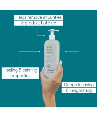 Baebody Tea Tree Oil Shampoo - Invigorating Tea Tree Shampoo for Healthy Scalp and Hair - Buy Online on SooperMarket.com