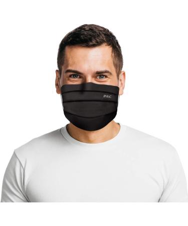 P.A.C. Premium Community Mask + 5-Pack Activated Carbon Filters | Washable & Reusable Black Nose & Oral Mask | Best Everyday Protection - Buy Online on SooperMarket.com