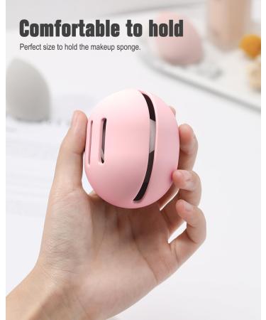 FERYES Silicone Makeup Sponge Holder - Unbreakable & Eco-Friendly - Pink | Ideal for Travel - Buy Online on SooperMarket.com
