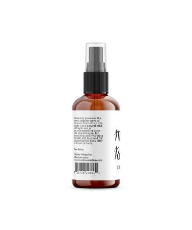 Premium Organic Moroccan Rose Water - 100% Pure Food Grade - 4oz Glass Bottle - Hydrate & Rejuvenate Your Skin - Imported by Sweet Essentials - Buy Online on SooperMarket.com