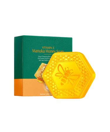 Vitamin E Manuka Honey Soap Bar Vitamin E Soap Bar Essential Oil Soap Bar for Face and Bath 80g