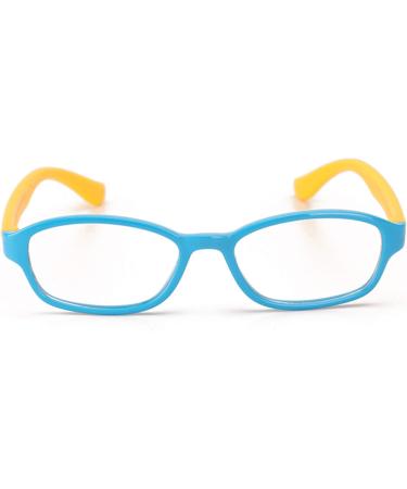 Children's Glasses Frame Without Prescription - Clear Lens for Boys & Girls Ages 5-12 | Dark Blue Glasses Case Included - Buy Online on SooperMarket.com