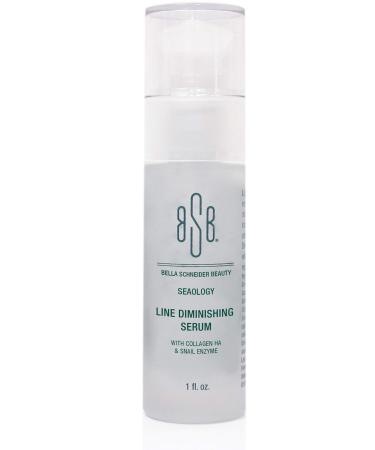 LA BELLE Line Diminishing Face Serum - Collagen & Snail Mucin Skin Essence - Anti Aging Face Moisturizer - Professional Grade Skin Care Product 1 Fl Oz MSRP $75.00