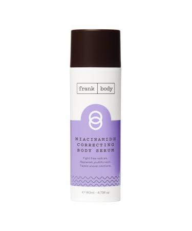 frank body Niacinamide Correcting Body Serum | Vegan Cruelty Free Anti-Aging Body Moisturizer | Tackles Uneven Skin with Niacinamide Superfood Berry Extracts & Green Tea | 4.43 fl oz / 140 mL