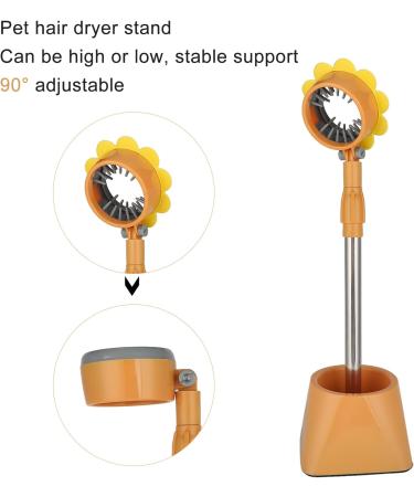 Blow Dryer Holder Stand Hair Dryer Stand Holder Hands Free Flexible Hair Dryer Stand Stainless Steel Adjustable Angle Hair Dryer Holder With Stable Base Easily Install and(Yellow belt flowers) - Buy Online on SooperMarket.com