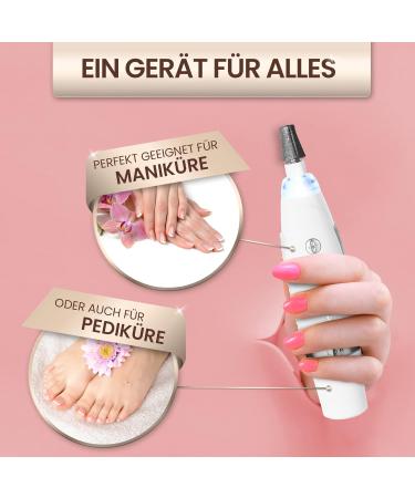 Grundig 17-Piece Electric Manicure Set with LED Light - Superior Nail & Foot Care Kit - Buy Online on SooperMarket.com