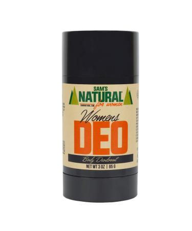 Sam s Natural Deodorant - Women's - Holiday Gifts - Stocking Stuffers - Aluminum Free DEO - No phthalates parabens sulfates or dyes - Women Unisex - Vegan Cruelty Free - 3 oz