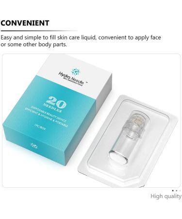 Anti Wrinkle Serum Microneedle Skin Bottle Moisturizing Facial Essence 20- needle for Women Beauty Anti Wrinkle Facial Essence Bottle 5.3x2.3cm - Buy Online on SooperMarket.com