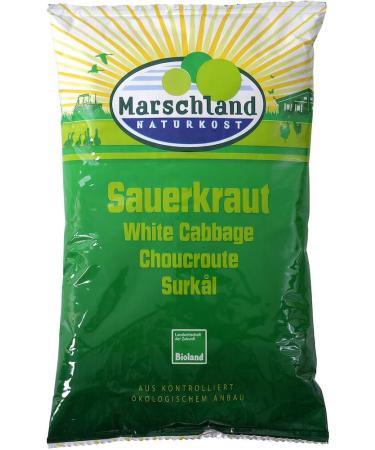 Marschland Naturkost Bioland Organic Sauerkraut Foil Bag MARSCHLAND (1 x 520 gr)