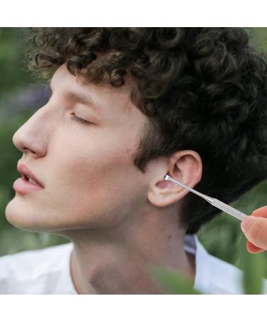 Stainless Steel Earwax Removal Kit for Kids and Adults - Ear Curette Tool Set for Safe and Efficient Ear Cleaning - Silver 9.5X1.8CM - Buy Online on SooperMarket.com