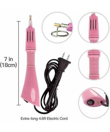 Hotfix Rhinestone Applicator - 7 in 1 Professional DIY Tool with 7 Tips - Pink - Buy Online on SooperMarket.com
