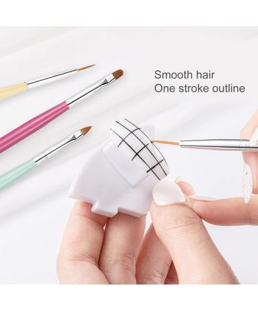 Wirlsweal 6-Piece Nail Pins Set - Versatile Macaron Nail Art Tools for Smooth Liner & Outlines - Buy Online on SooperMarket.com