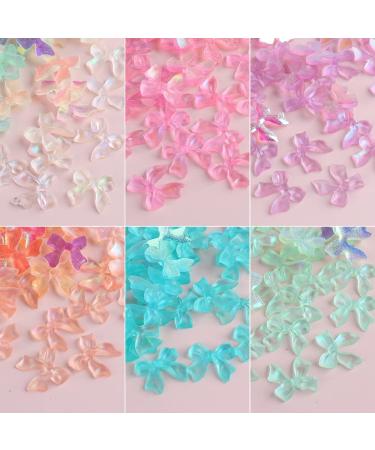 3D Butterfly Bow Nail Charms for Acrylic Nail Art - Aurora Crystal Resin Jewelry Supplies - Buy Online on SooperMarket.com