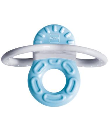 Mam Bite & Relax Phase 1 Mini bite ring toothing aid especially for the front teeth extra smaller and light biting ring for babies from 2+ months blue phase 1 1 piece of light blue