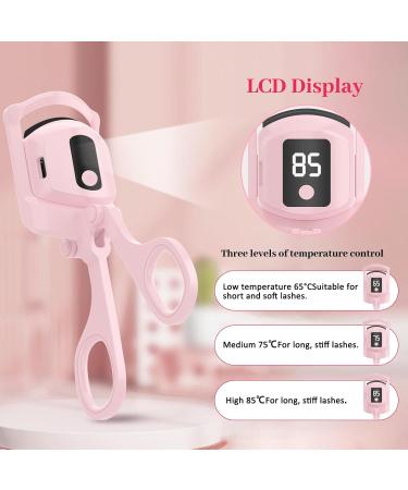 Buy Rechargeable Heated Eyelash Curlers - 3 Heating Modes & Digital Display | Fast International Shipping - Buy Online on SooperMarket.com
