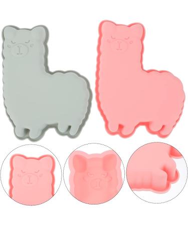MAGICLULU Fondant Mold 2pcs Alpaca Cake Mold Chocolate Baking Supplies Silica Gel 3D Baking Mold - Buy Online on SooperMarket.com