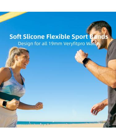 6-Pack Watch Bands for Veryfitpro ID205L/G/S, Willful ID205L/SW020/SW023 - Replacement Bands for Men & Women (Large) - Buy Online on SooperMarket.com