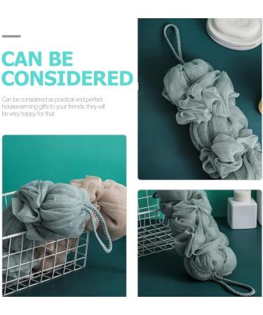 Buy Cabilock 6 pcs Exfoliating Body Scrubbers - Long Bath Ball & Back Washer for a Spa-Quality Shower Cleanse | International Shipping Available - Buy Online on SooperMarket.com