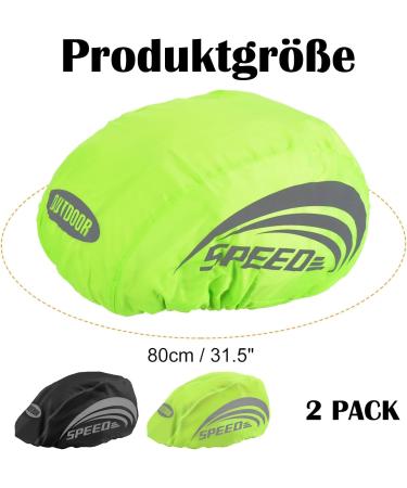 KKVOGMLE Reflective Waterproof Helmet Cover - 2-Piece Rain Protection for Bicycle Helmets | Durable and Reflective Riding Helmet Coating - Buy Online on SooperMarket.com