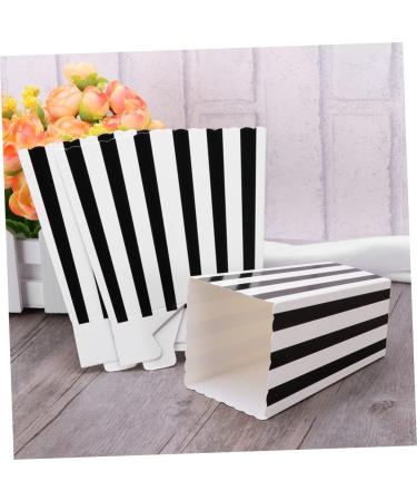 HOMSFOU 48pcs Popcorn Carton Party Bag Gift Bag Party Candy Cartons Candy Bar Bag Candy Buffet Bags Candy Bag European and American 1 count (Pack of 1) Black - Buy Online on SooperMarket.com