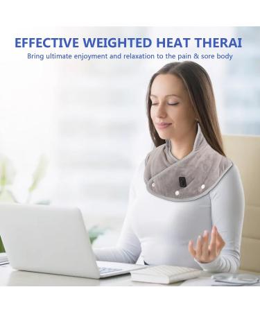 Electric Heating Pad for Neck & Shoulder Relief | 3-Level Temperature Control | Portable Heating Pad for Back Pain - Buy Online on SooperMarket.com