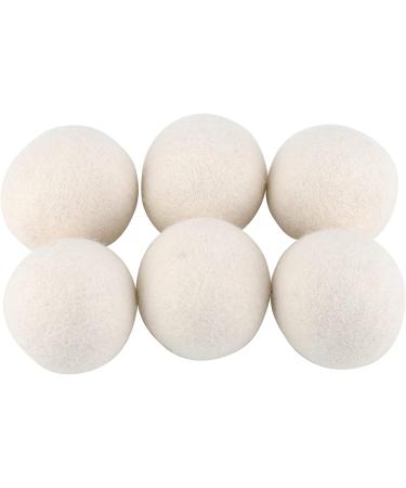 6PCS Wool Balls Softener for Laundry | Eco-Friendly Dryer Protector - Absorbs Water & Reduces Wrinkles - Buy Online on SooperMarket.com