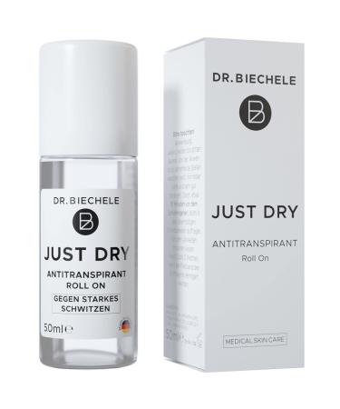 Dr.Biechele - Just Dry Antipanspirant - Deo against strong sweating - medical anti -sweat for long -lasting freshness - without perfume alcohol & parabens - 50 ml 50 ml (1 Pack)