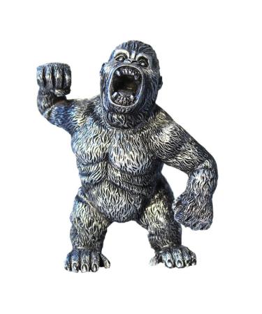 Cabilock 1pc Gorilla King Mini Figure King Figurine Outdoor Home Decor Outdoor Toys Gorilla Model Toy Cupcake Toppers Car Dashboard Ornamnet Car Toys Resin Accessories Boutique Random Color 10.5x9cm
