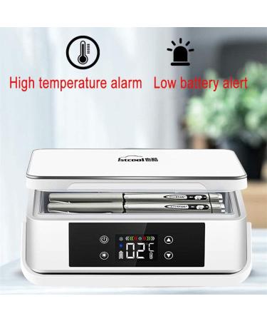 Insulin Cooler Rechargeable Medicine Refrigerator Touch Temperature Control Ultra-Quiet with Rechargeable Lithium Battery Suitable for Cars Families Travel - Buy Online on SooperMarket.com