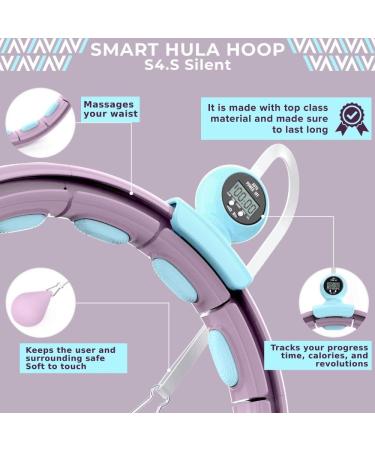 Swiss Activa+ Infinity Hoop Smart Weighted Hula Hoop | Exercise Equipment for Women | S4.S Purple Blue - Buy Online on SooperMarket.com