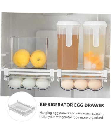 Mikinona Egg Storage Box Storage Drawers Fridge Crisper Fridge Egg Holder Bin Multifunction re-usable - Buy Online on SooperMarket.com