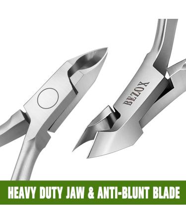 BEZOX Stainless Steel Cuticle Clippers - Professional Manicure Cuticle Nipper (6mm) Sand Silver - Buy Online on SooperMarket.com