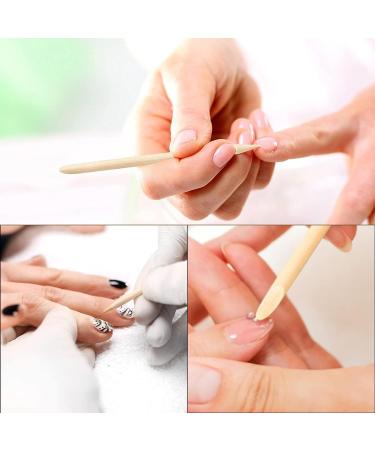200 Pieces Orange Wooden Sticks & Double-Sided Rosewood Nail Files - Premium Manicure Tools for Nail Care - Buy Online on SooperMarket.com