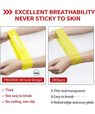 PROIRON Resistance Bands Set - Exercise Bands for Women and Men - Set of 5 with Guide and Carrying Bag (Upgraded Anti-roll Design) - Buy Online on SooperMarket.com