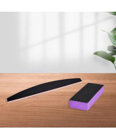 Buy Reusable Black Nail File & Thin Buffer Block - Double Sided Manicure Tools (100/180 Grit) - Perfect for Buffing & Grinding | International Shipping - Buy Online on SooperMarket.com